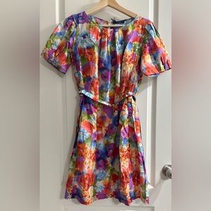 Belfe 100% Silk Dress Floral